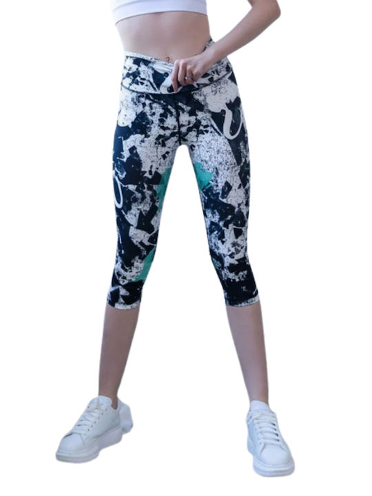 Lismina Frauen Capri Leggings Mehrfarbig