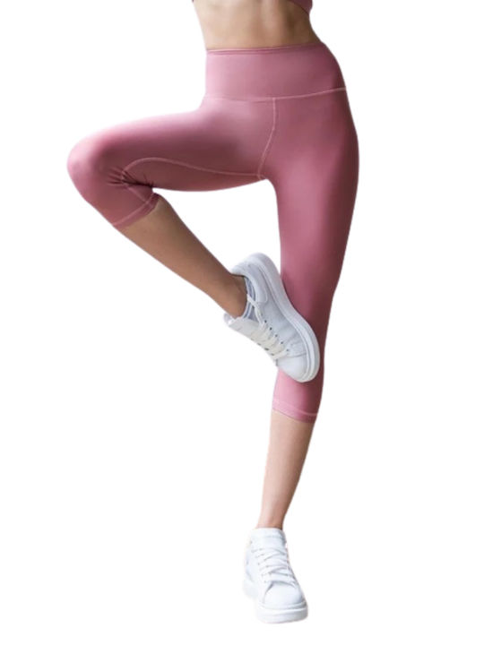 Lismina Women's Capri Legging Pink