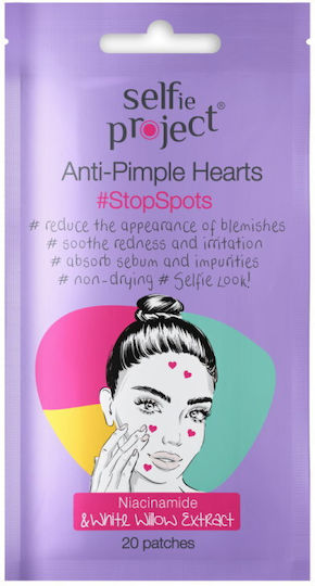 Selfie Project Stop Spots Hearts Pimple-Patches 20 Stück