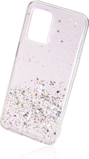 Naxius Glitter Back Cover Σιλικόνης Ροζ (Realme 8 5G)