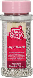 Fun Cakes Διακοσμητικές Πέρλες Ασημί 80gr