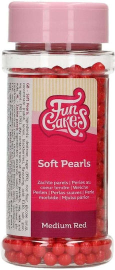 Fun Cakes Decorative Pearls Red 80gr F51820