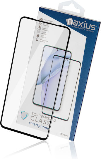 Naxius Top Full Face Tempered Glass Μαύρο (Moto G31 / G41)
