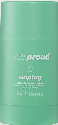 Skin Proud Unplug Mască de Față pentru Exfoliere / Curățare cu Argilă 35gr