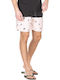 Herren Badebekleidung Shorts Rosa mit Mustern