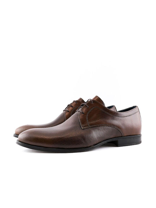 Damiani Men's Leather Dress Shoes Brown