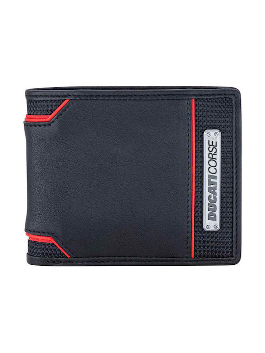 Ducati Men's Leather Wallet Blue