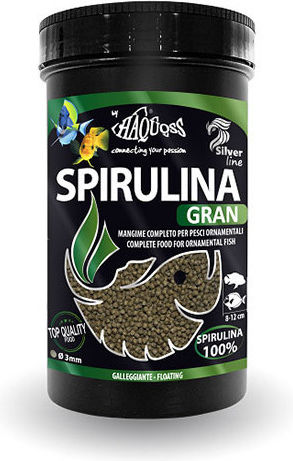 Haquoss Fischfutter für Fische mit Spirulina 100ml 46g