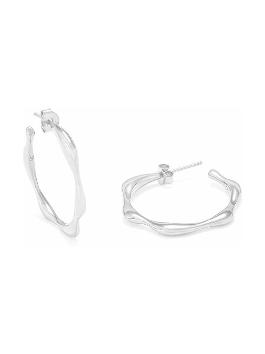 Secrecy Earrings Hoops made of Silver