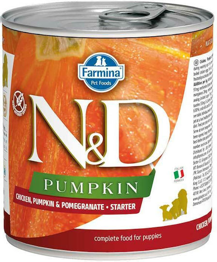 Farmina N+D Pumpkin Υγρή Τροφή Σκύλων σε Κονσέρβα με Κοτόπουλο χωρίς Σιτηρά 285gr