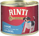 Rinti Wet Food for Puppies in Cans with Meat and Poultry Grain-Free 185gr