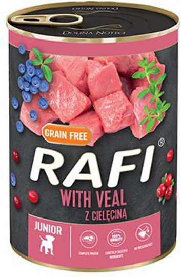 Dolina Noteci Rafi Wet Food for Puppies in Cans with Calf Grain-Free 400gr