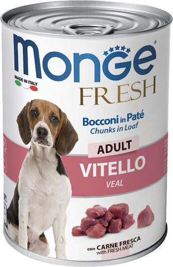 Monge Wet Food Dogs in Cans with Calf 400gr
