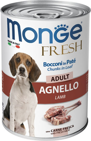 Monge Υγρή Τροφή Σκύλων σε Κονσέρβα με Αρνί 400gr