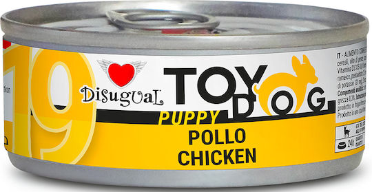 Disugual Wet Food for Puppies in Cans with Chicken, Meat and Fish Grain-Free & Gluten-Free 85gr