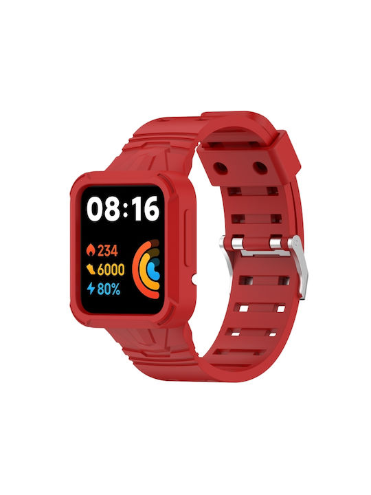 Λουράκι Σιλικόνης Κόκκινο (Redmi Watch 2 LiteRealme Watch 2)