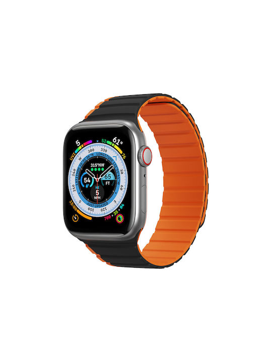 Dux Ducis LD Version Λουράκι Black / Orange (Apple Watch Ultra 49mm)