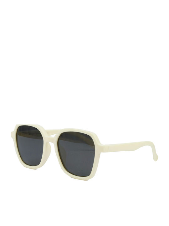 Marasil Τετράγωνα Παιδικά Γυαλιά Ηλίου με Polarized Φακό Μπεζ για 7-11 Ετών