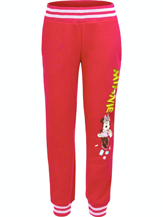 Kids Sweatpants Fuchsia Minnie Mouse