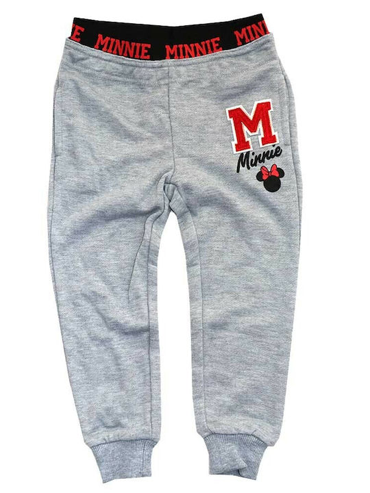 Kids Sweatpants Gray Minnie Mouse