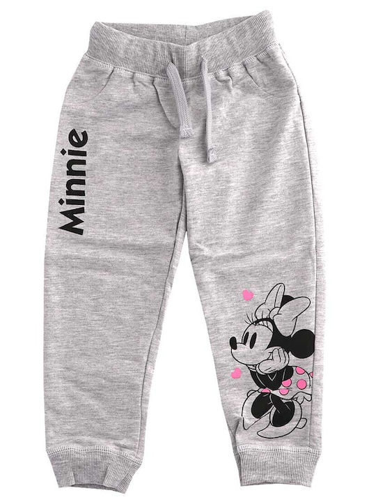 Kids Sweatpants Gray Minnie Mouse