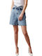 Damen Bermuda Jean Blau