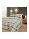 Lino Home Duvet Cover Set Cotton Queen with 2 Pillowcases 220x240 Revon Aqua