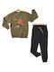 Reflex Kids Sweatpants Set Khaki 2pcs