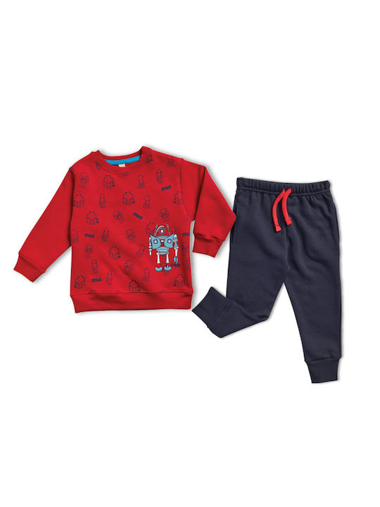 Reflex Kids Sweatpants Set Red 2pcs