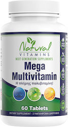 Natural Vitamins Mega Multivitamin Πολυβιταμίνη 100mg 1τμχ Natural Vitamins Mega Multivitamin Πολυβιταμίνη 100mg 1τμχ