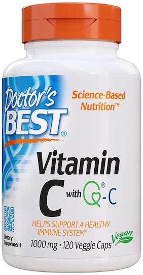 Doctor's Best Vitamin C Витамин за Кожата & Антиоксидантно действие 1000мг 120 вегетариански капсули