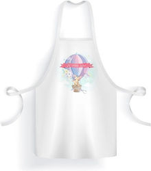 Bonjour Bebe Godfather Apron with Hot Air Balloon Theme