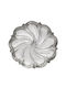 Savvas Design Dekorative Platte Silber Silber 1Stück 28x28x4.5cm