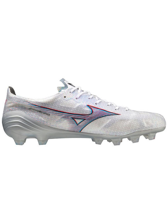 Mizuno α Japan Low Football Shoes with Cleats White
