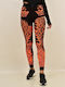 Frauen Lang Leggings Orange