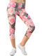 Potre Women's Capri Legging Pink