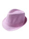 Kinderhut Fedora Stroh Rosa