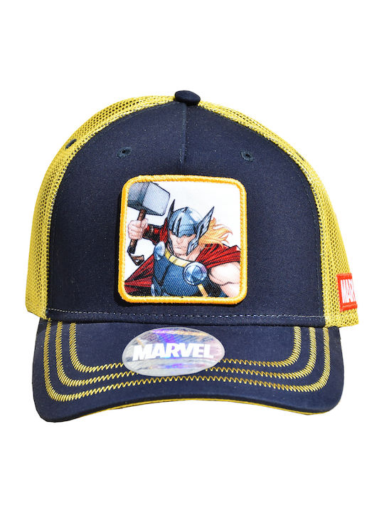 Kids' Hat Jockey Fabric Navy Blue