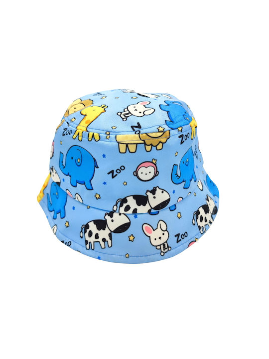 Kids' Hat Bucket Fabric Light Blue