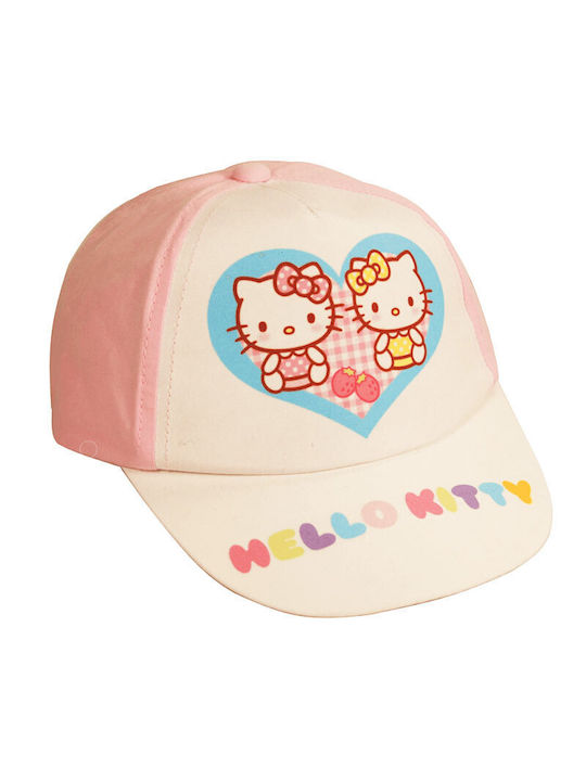 Hello Kitty Pălărie pentru Copii Jockey Tesatura Roz