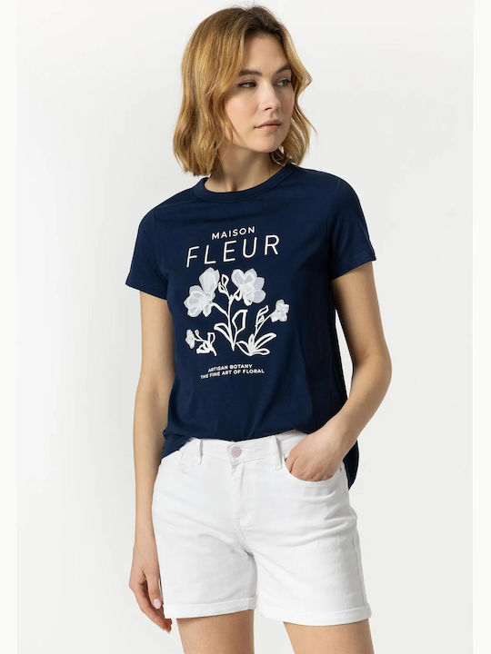 Tiffosi Γυναικείο T-shirt Μπλε