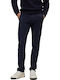 Trousers Chino Elastic in Slim Fit Navy Blue