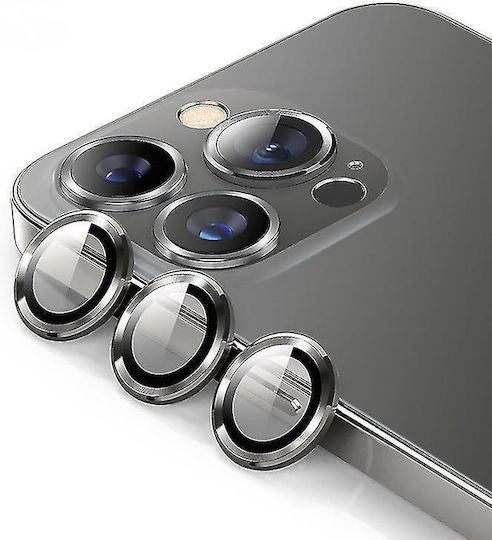 ObaStyle Προστασία Κάμερας Tempered Glass Γκρι για το iPhone 14 Pro / 14 Pro Max