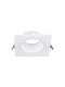 V-TAC Square Metallic Recessed Spot with Socket GU10 White 8.8x8.8cm. 1pcs