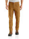Stretch Dungaree Trousers Brown
