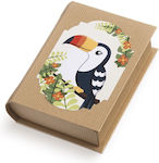 Christening Favor with Box Βιβλιαράκι Toucan