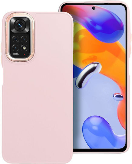 Forcell Frame Back Cover Σιλικόνης / Πλαστικό Ροζ (Redmi Note 11 / 11S 4G)
