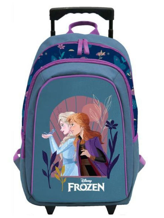 Bagtrotter Frozen Blue School Bag Trolley Elementary, Elementary Blue