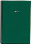 Next Classic Daily Agenda 2024 Green 14x21cm