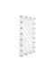 GloboStar Wandspiegel Ganzkörper mit Weiß Hölzernes Rahmen & LED Beleuchtung 160x80cm 1Stück
